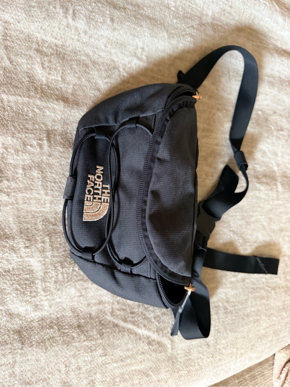 The North Face Black Belt Bag with Logo Detail